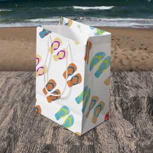 Buntes Sommer-Strand-Party drehen Mittlere Geschenktüte