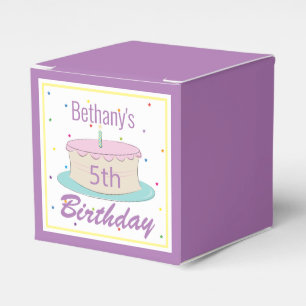 Buntes Spaß-Kindergeburtstag-Kuchen-Party Geschenkschachtel