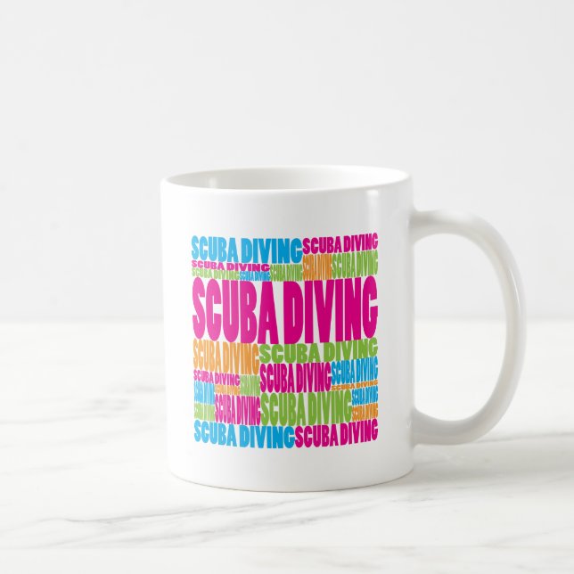 Buntes Sporttauchen Kaffeetasse (Rechts)