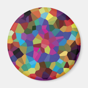 Buntes Stern-Mosaik Magnet