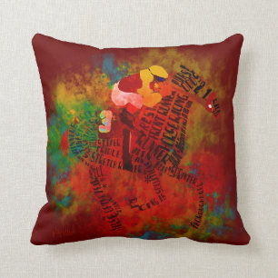 Buntes Thoroughbred-Rennpferd-Kissen Kissen