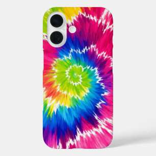Buntes Tie Dye Handyhülle iPhone 16 Hülle