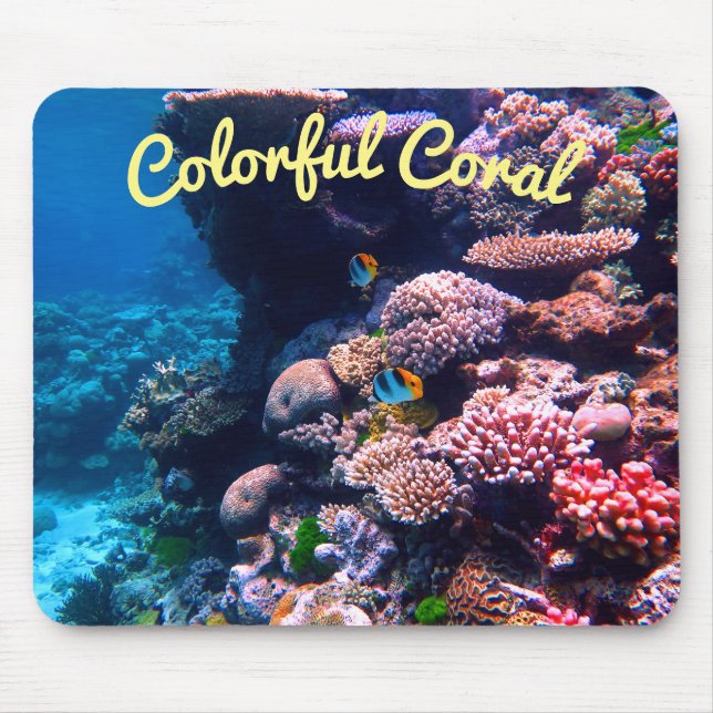 Buntes tropisches Korallenriff Mousepad (Vorne)