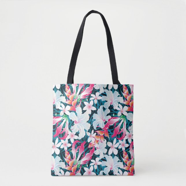 Buntes tropisches Muster Tasche (Vorderseite)