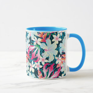 Buntes tropisches Muster Tasse