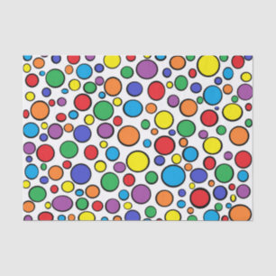 Buntes Tupfen-Seidenpapier Seidenpapier