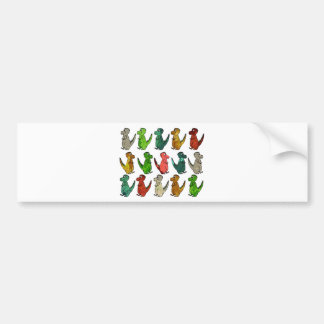 Buntes Tyrannosaurus Rex T Rex Dinosaurier-Muster Autoaufkleber