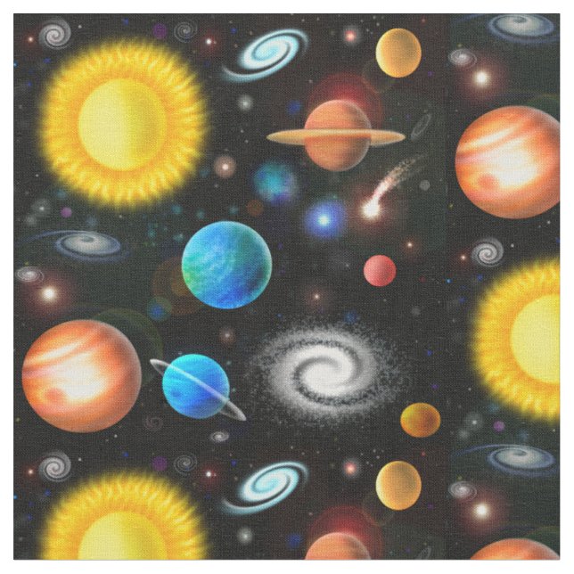 Buntes Universum-Astronomie-Raum-Gewebe Stoff (Nahaufnahme)