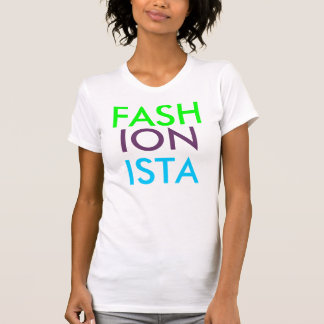 Buntes v Hals-Shirt des FASHIONISTA T-Shirt