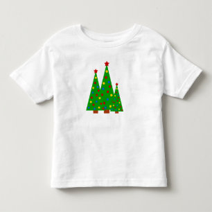 Buntes Weihnachtsbaum-frohe Weihnacht-Kind Kleinkind T-shirt