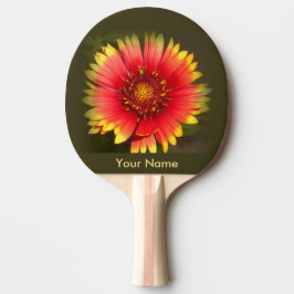 Buntes WildblumePing Pong Paddel Tischtennis Schläger