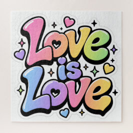 Buntes Y2K-Graffiti-Liebe ist Liebe 676-Teile-Puzz