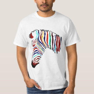 Buntes Zebra-Shirt T-Shirt