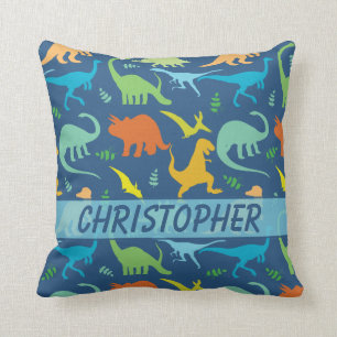 Buntes zu personifizieren Dinosaurier-Muster Kissen
