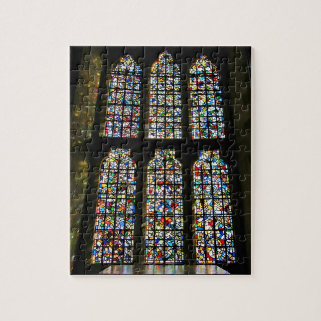 Buntglas-Barcelona-Fotografie Sagrada Familia (Vertikal)