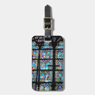 Buntglas bei Notre Dame Gepäckanhänger