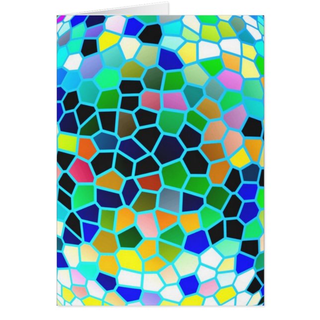 Buntglas-Blau: Künstlerische (Vorne)