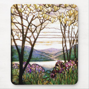 Buntglas BlumenMousepad Mousepad