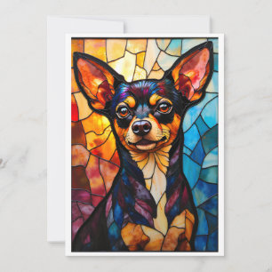 Buntglas-Chihuahua-Hund Karte