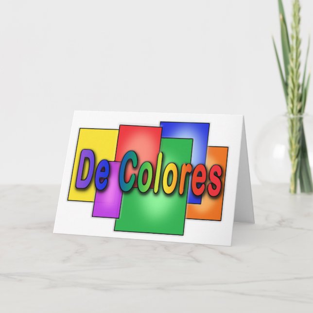 Buntglas De Colores Palanca Karte (Vorderseite)