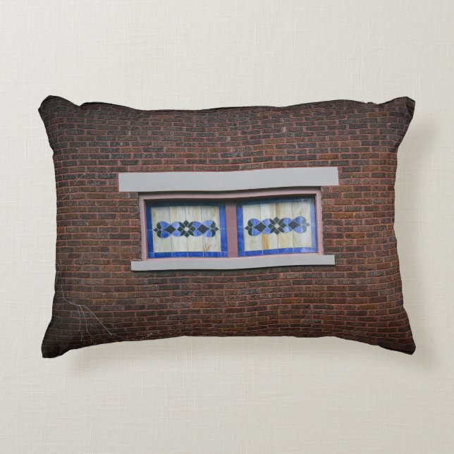 Buntglas Dekokissen (Vorderseite)