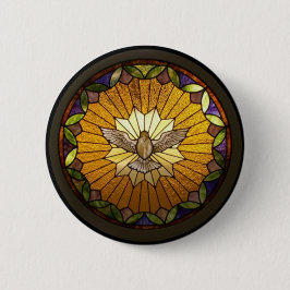Buntglas-Drucke Button