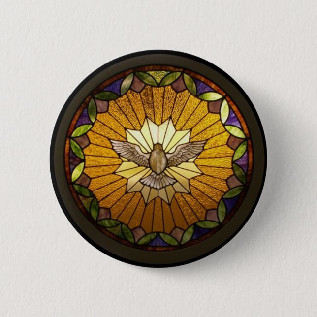 Buntglas-Drucke Button (Vorderseite)