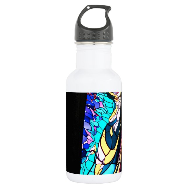 BUNTGLAS-FANTASIE 2 TRINKFLASCHE (Vorderseite)