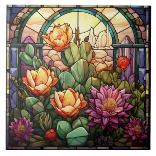 Buntglas Fliese