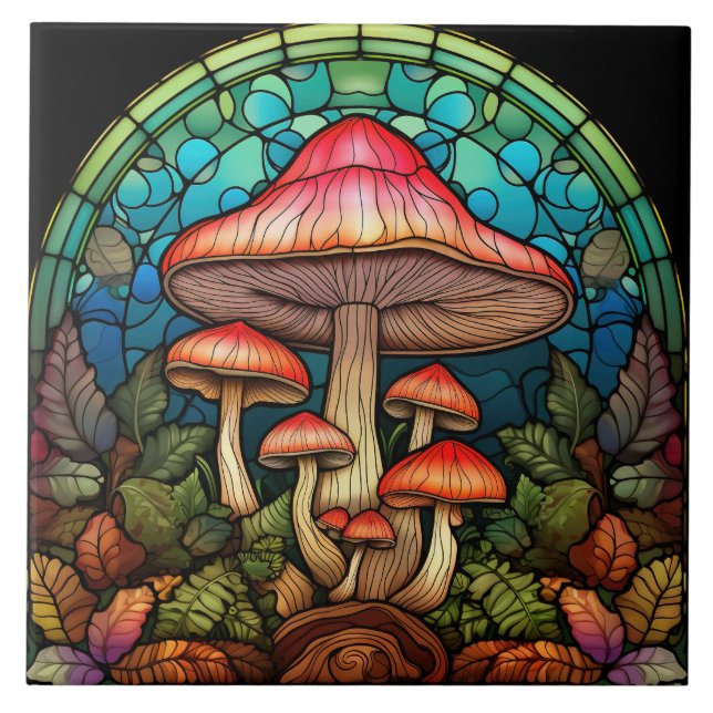 Buntglas  fliese (Vorderseite)