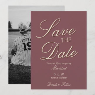 Buntglas-Gartenhochzeit Save The Date