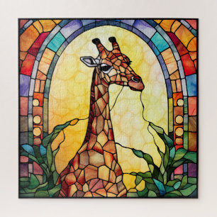 Buntglas-Giraffe