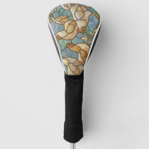 Buntglas-Hähne Eleganter Hühnerhof-Stil Golf Headcover