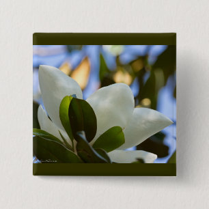 Buntglas-Himmel Southern Magnolia Geschenke Beklei Button