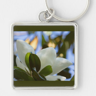 Buntglas-Himmel Southern Magnolia Geschenke Beklei Schlüsselanhänger