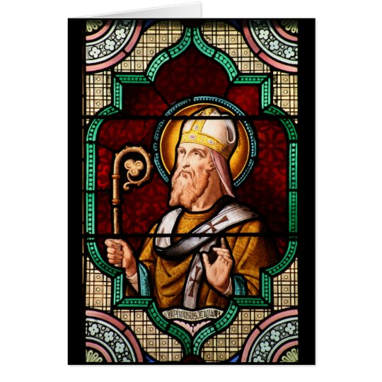 Buntglas-Kunst Heiliges Alphonsus Maria de Liguori Karte