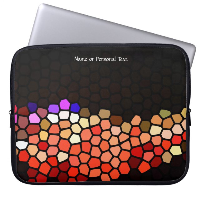 Buntglas-Kunstweg-Personalisierte Laptop-Hülle Laptopschutzhülle (Vorderseite)