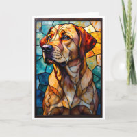 Buntglas-Labrador Retriever-Hund
