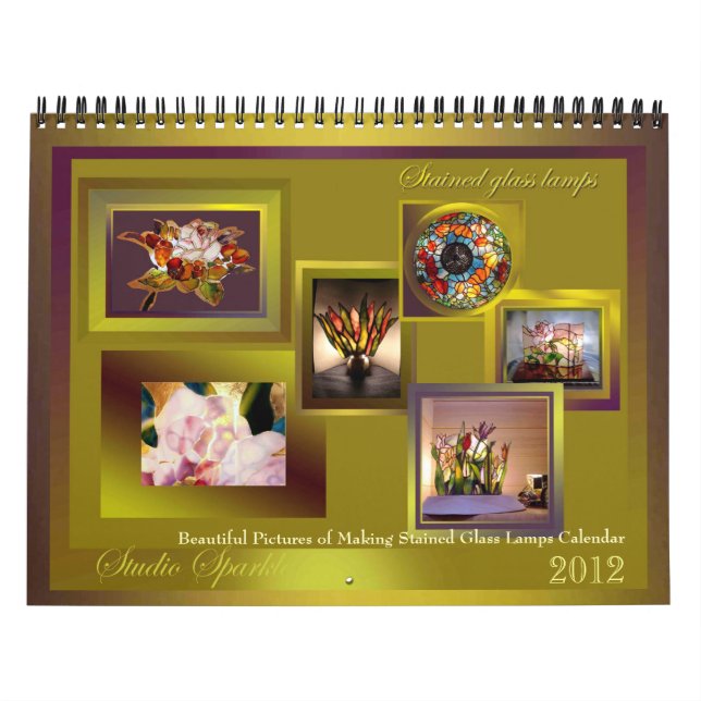 Buntglas-Lampen-Kalender ausgezeichnetes 2012 Kalender (Titelbild)