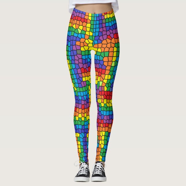 Buntglas Leggings (Vorderseite)