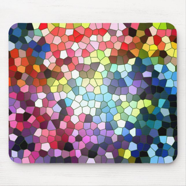 Buntglas Mousepad (Vorne)