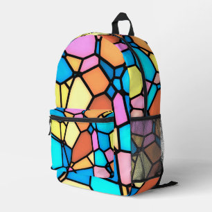 Buntglas-Muster Bedruckter Rucksack