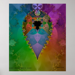 Buntglas Poster