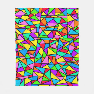 Buntglas Regenbogen Fleecedecke