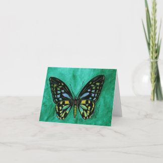 Buntglas-Schmetterling Notecard Karte