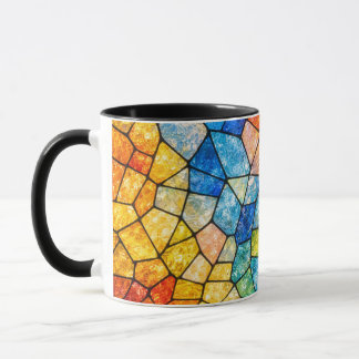 Buntglas Tasse