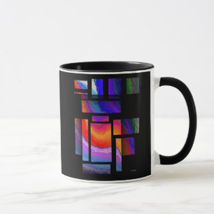 Buntglas Tasse