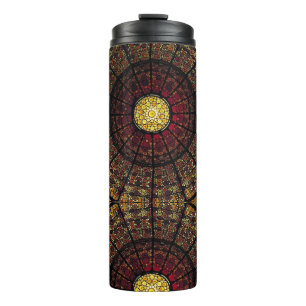 Buntglas Thermosbecher