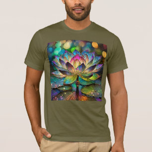 Buntglas Vibrante Lotusblume T-Shirt