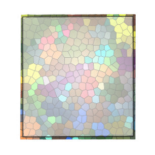 Buntglas von Shirley Taylor Notizblock